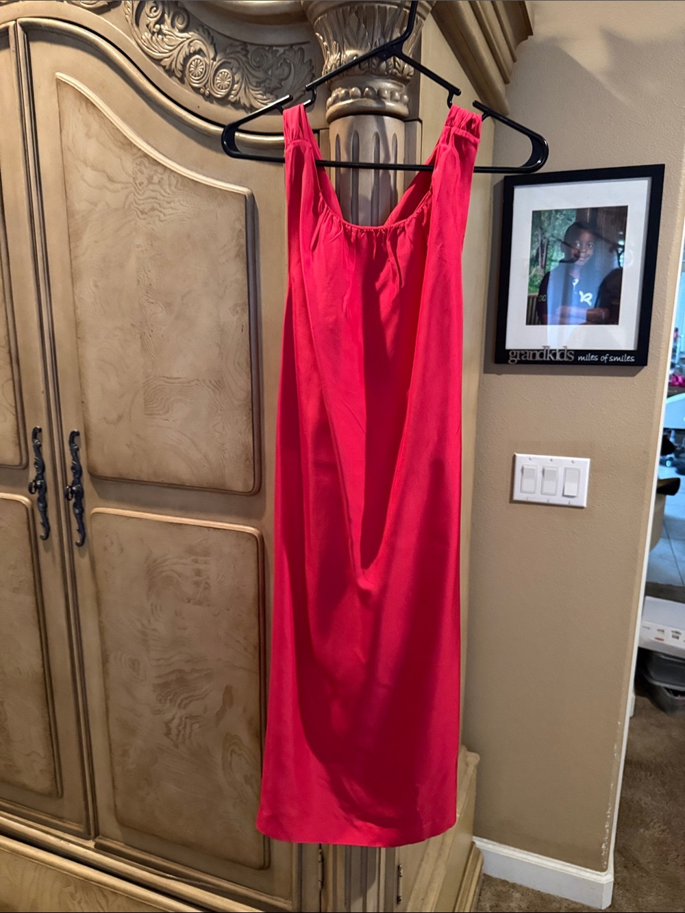 Banana Republic Red Sleeveless Dress with criss cross back